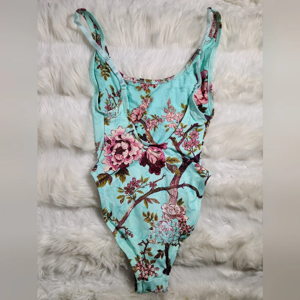 Cavalli x Skims Fagianella Print Scoop Neck One Piece X-Small Women. NEW